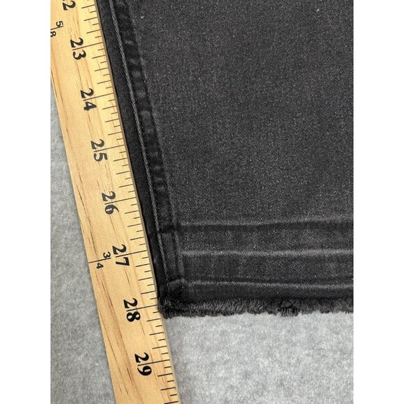 Adam Levine Black Jeans Women’s Size 17 Skinny Distressed Raw Hem - Picture 10 of 16